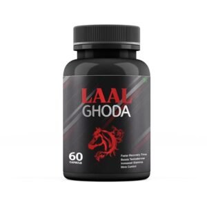 Laal Ghoda Vitality Capsule Strength Stamina Power Fortified With Shilajit Ashwagandha, Safed Musli For Men Health An Ayurvedic Medicine 60 Capsules (Pack of 1, 60)