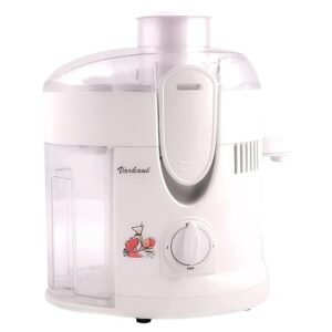 Varkaus Electric Juicer, 100% Pure Copper Motor, White Electric Juicer for Fruits and Vegetables