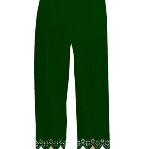 Women’s Lycra Palazzo Pants Stretchable Comfortable & Stylish Flared Trousers Lightweight High-Waist Bottoms for Daily Office Festive & Casual Wear