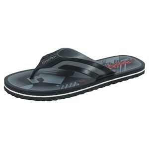 Action Black Casual Slipper For Men (AFG 822-Blk-Wht)