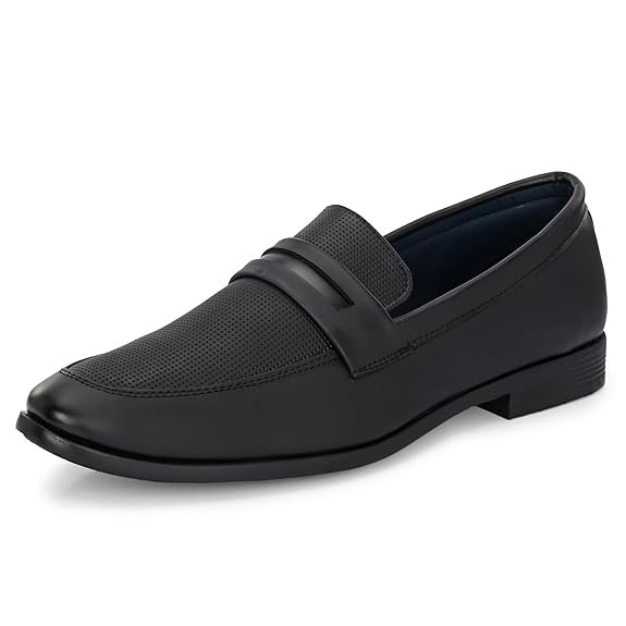 Centrino Slip-On Men's Formal Shoe | Stylish with Soft Cushioned Insole | Trendy Non Lace-Up Design | Perfect for Formal Wear (9703)