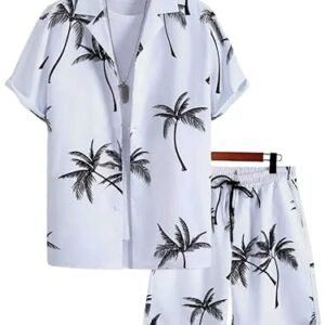 DHRUVI TRENDZ Co Ord Set for Men | Trendy Night Dress for Boys | T-Shirt and Shorts Combo for Lounge | Stylish Summer and Travel Wear |Men's Matching Two-Piece for Vacation