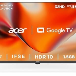 Acer 80 cm (32 inches) J Series HD Ready Smart Google LED TV (Black)