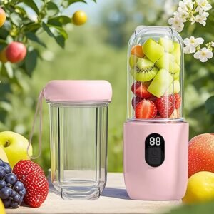 Qlect Portable Blender Electric Juicers Fruit Mixers USB Rechargeable Smoothie Mini Personal Juicer 16 Blades 3Gears With 1500 Mah Rechargeable Battery-Smoothie Blender