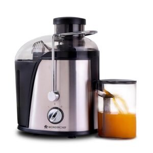 Wonderchef Venezia Centrifugal Juicer for Home | 500W | Fresh Fruit & Vegetable Juice in Seconds | Dual Speed Control | Pulp Separator for Easy Cleaning | Wide Feeding Mouth | 2-Year Warranty