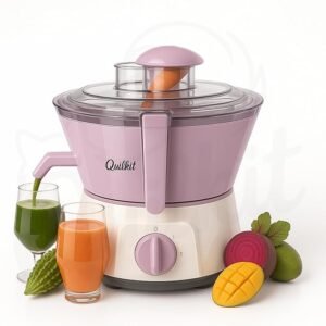 Quilkit Electric Juicer Machine 550W Turbo Motor for High Performance ABS Body | Carrot, Beetroot, Fruits & Vegetables Electric Juicer Machine