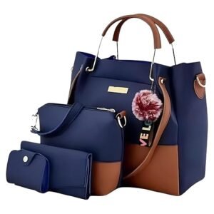 Fortify Style Women's Fashion Handbag Set Of 3 (Purse, Shoulder Bag, Clutch)