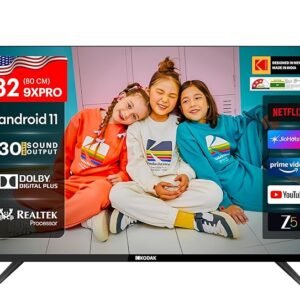 Kodak 80 cm (32 inches) 9XPRO Series HD Ready Certified Android LED TV 329X5051 (Black)