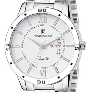 TIMEWEAR Analog Day Date Functioning Stainless Steel Chain Watch for Men
