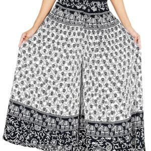 SAMJHI Women's Cotton Long Palazzo Pant