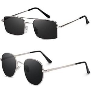 Sheomy Cat Eye Candy Mc Stan Unisex Combo Offer Pack Of 4 Shades Glasses White Black Non-Polarized Sunglasses Women And Men Small Combo Offer Pack Of Cat Eye Candy Mc Stan Mc-006