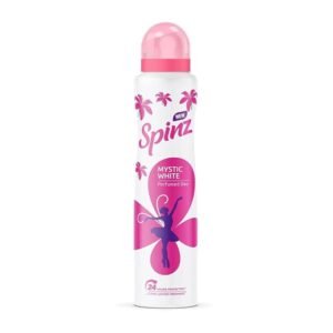SpinZ Mystic White Perfumed Deo For Women, With Fresh Lily Aerosol Fragrance For Long Lasting Freshness And 24 Hours Protection From Odour Causing Bacteria, 200Ml