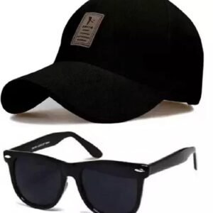 CAPITEUM , Stylish Sport Baseball Cap & Stylish Aviator Wayfarer Sunglass for Men's and Boy's (Pack of 2)