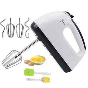 Zestzen 260 Watt Hand Blender Mixer Electric Egg Beater with 7 Speeds, Ideal for Cake Making, Whipping Cream, and Mixing