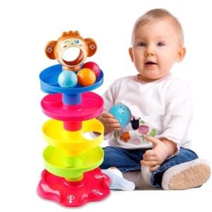 Toy Imagine Ball Drop & Roll Ramp Game | Swirling Tower Toy with Balls for Kids Age 2-5 Years | Motor Skill Development Ball Activity Toy for Babies & Toddlers | Colorful Ball Drop Toy (Pack of 1)