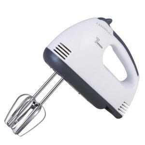 Hand Mixer with 4 Pieces Stainless Blender, Ice-Cream Egg Cake/Cream Mix, Egg Bitter (Color May Vary) 260 W Electric Whisk, Hand Blender (Multicolor)