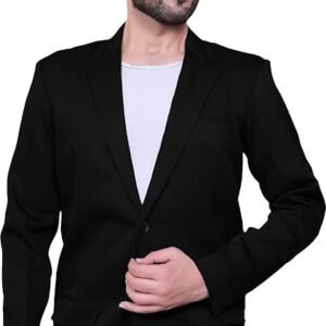 abc garments Stylish Advocate Blazer for Men Single Breasted Regular Fit Latest Coat for Wedding Party and Office Wear (Blazer)