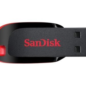 SanDisk Cruzer Blade 128GB, USB 2.0, Flash Drive, Pendrive, Red, 5Y Warranty (SDCZ50-128G-I35)
