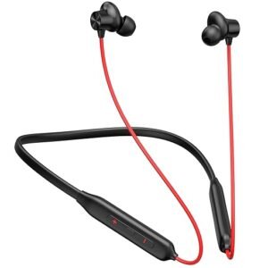 Kratos N4 Bluetooth Neckband with 52H Playtime, Deep Bass, Stereo Sound, HD Calls, Magnetic Earbuds, Type-C Fast Charging, Rich Audio, Hollow Switch for Comfort & Style
