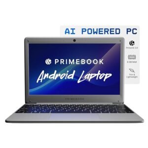 Primebook 2 Neo 2025 (New Launch) Gen 2 | 6GB RAM, 128GB UFS 2.2 Storage | MediaTek Helio G99 | Android 15 (PrimeOS 3.0) | in-Built AI | 11.6” Thin & Light | Type-C, USB, MicroSD | Gray