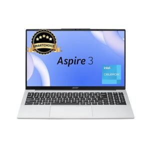 Acer [SmartChoice Aspire 3 Laptop Intel Core Celeron N4500 Processor Laptop (8 GB LPDDR4X SDRAM/512 GB SSD/Win11 Home/38 WHR/HD Webcam) A325-45 with 39.63 cm (15.6") HD Display, Pure Silver, 1.5 KG