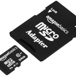 Amazon Basics 64 GB Micro SD Card with Adapter | Upto 120 MB/s | Class 10 | U1, C10, V10 Speed Classes