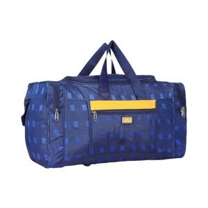 M MEDLER Zylo Polyester 60 litres Duffle Bag | Waterproof Duffel Bag | Luggage Bag with Adjustable Strap - (Navy Blue)
