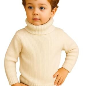 Krystle Children’s Winter High Neck Pullover | Cozy Woolen Sweater for Kids (Multicolor,Multisize)