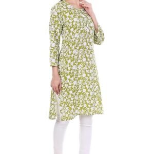 Erosion Fashion Cotton Kurta/Kurtis Floral Kurti for Women 3/4 Sleeve