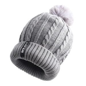 Boldfit Woolen Winter Cap for Women Soft Woolen Cap for Girls in Winter for Thermal Wear Stylish Warm Wear Head Winter Cap for Girls Woolen Garam Topaa Cap Branded Bennies Grey