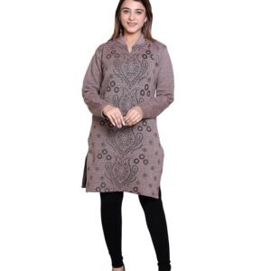 Dripfit Woolen Kurta for Women | Straight Woolen Kurti for Winter wear
