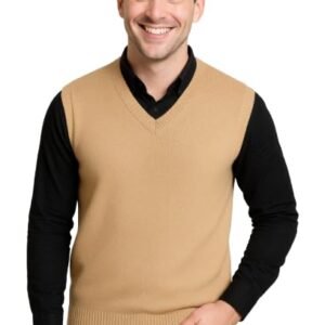 URBANROCK Mens Woolen V-Neck Sleeveless Sweaters for Winter wear