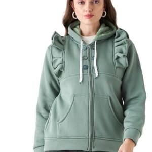 Pivl Women Solid Hooded Casual Jacket For Winter||Winterwear||
