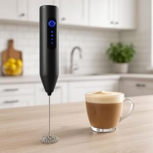 Bonsenkitchen Rechargeable Milk Frother & Coffee Whisker with Dual Spring Tech |Coffee Frother Electric Blender Mixer |Hand Blender |Coffee Maker and Beater Electric(Multi)